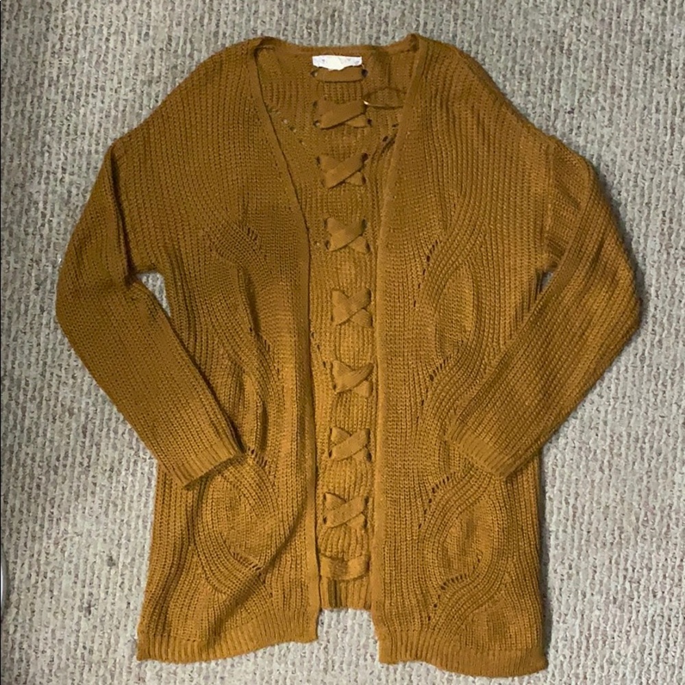 Mustard cardigan